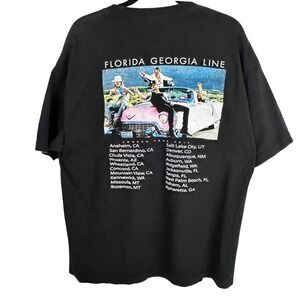 Florida Georgia Line FGL Lifer‎ Old Smooth Tour 2017 Concert T Shirt XL